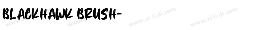 BLACKHAWK BRUSH字体转换